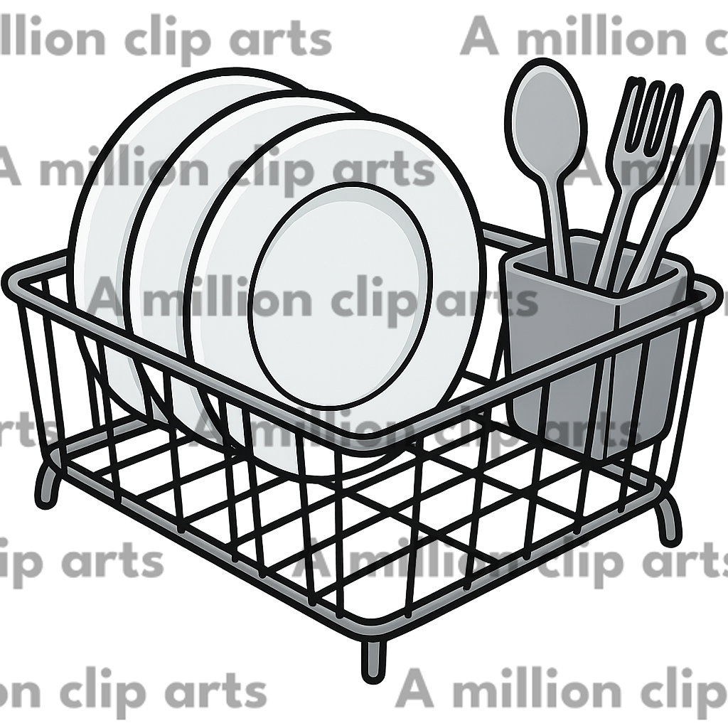 Dish Rack clipart