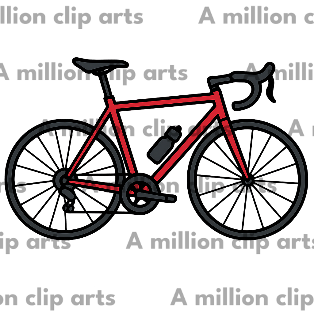 Red Bicycle clipart