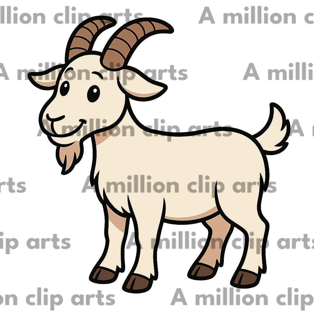 Cartoon Goat clipart