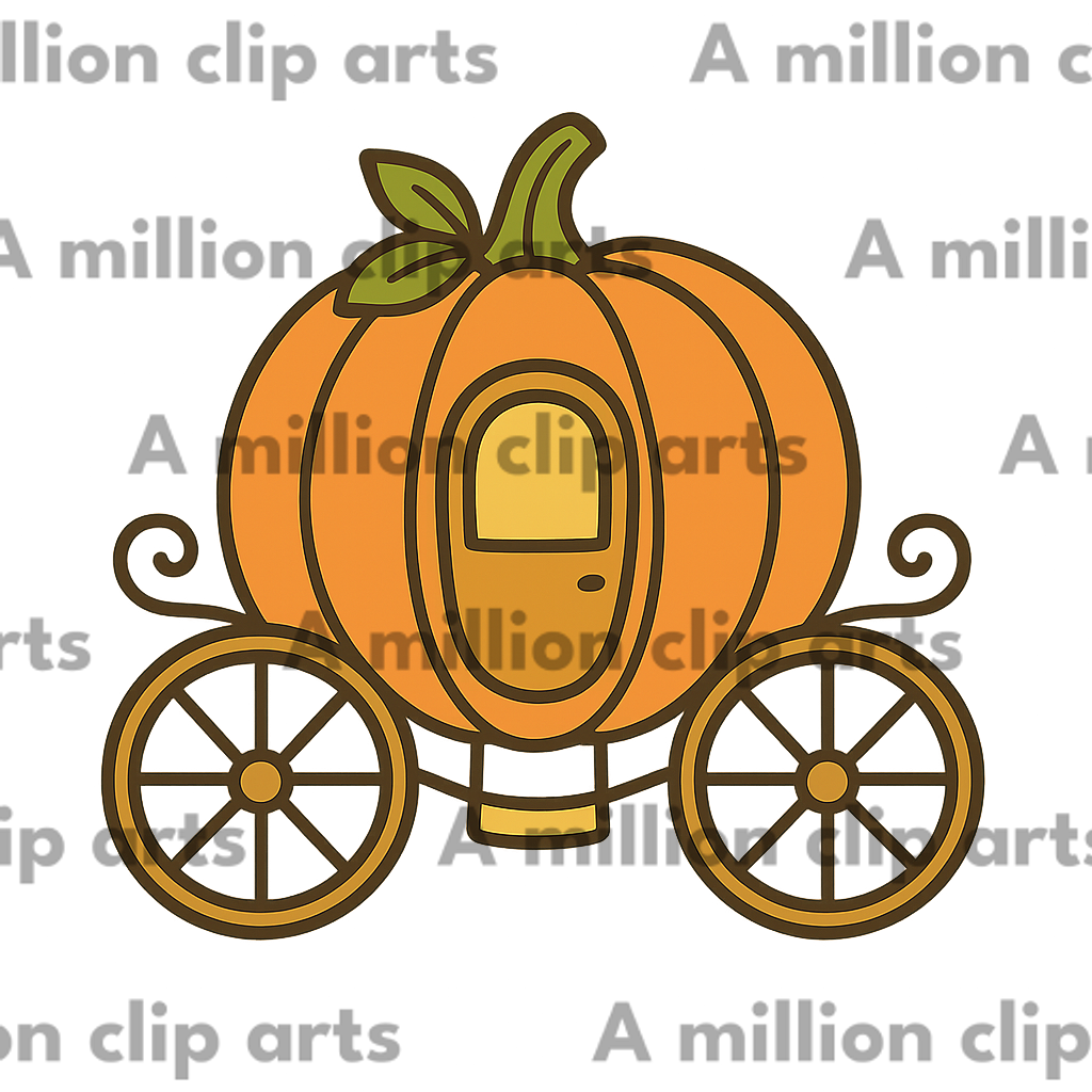 Pumpkin Carriage clipart