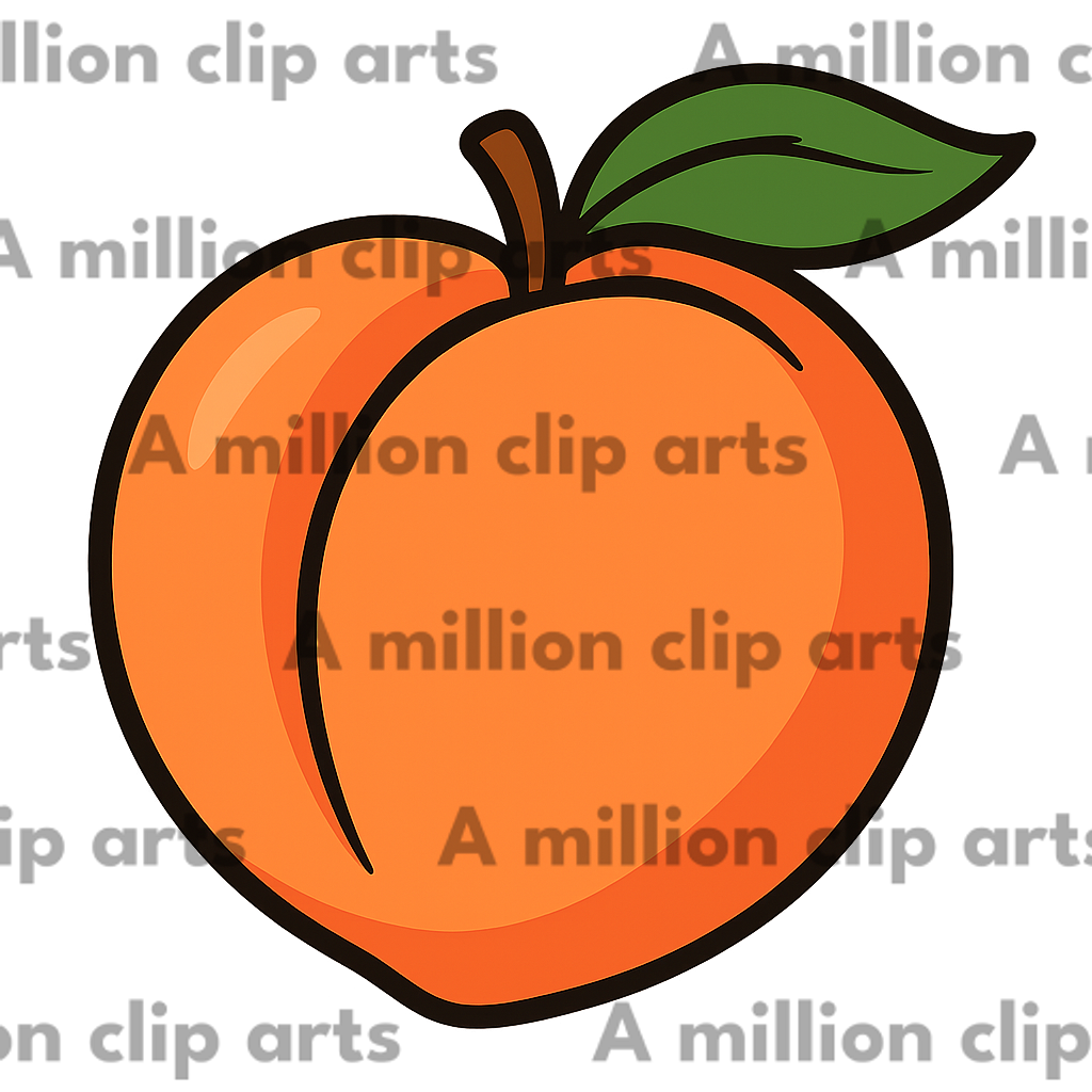 Ripe Peach clipart