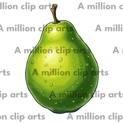 Green Pear clipart