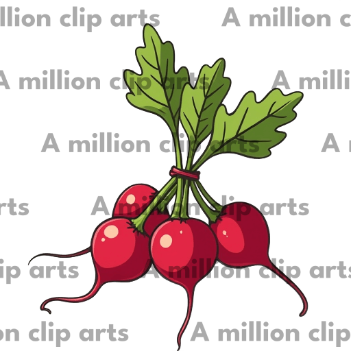 Radish Bunch clipart