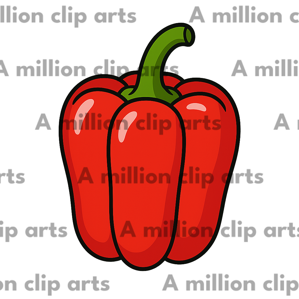 Red Bell Pepper clipart