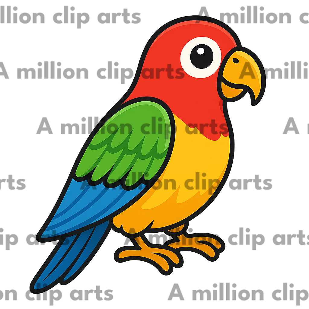 Colorful Parrot clipart