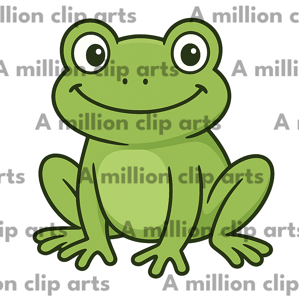 Happy Frog clipart