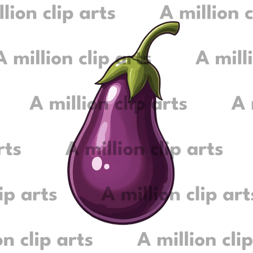 Purple Eggplant clipart