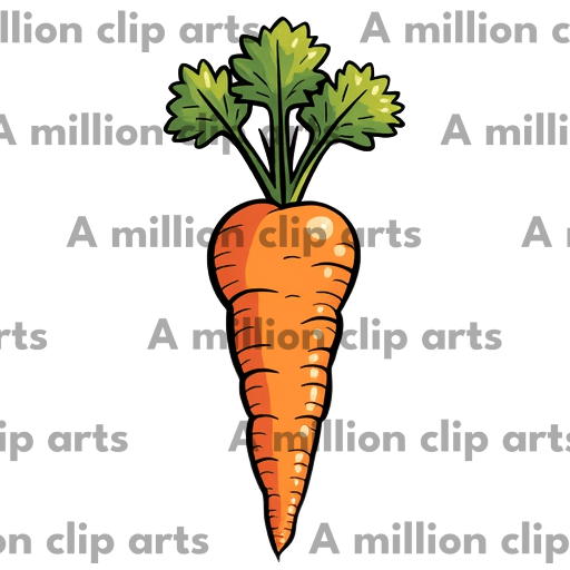 Cartoon Carrot clipart