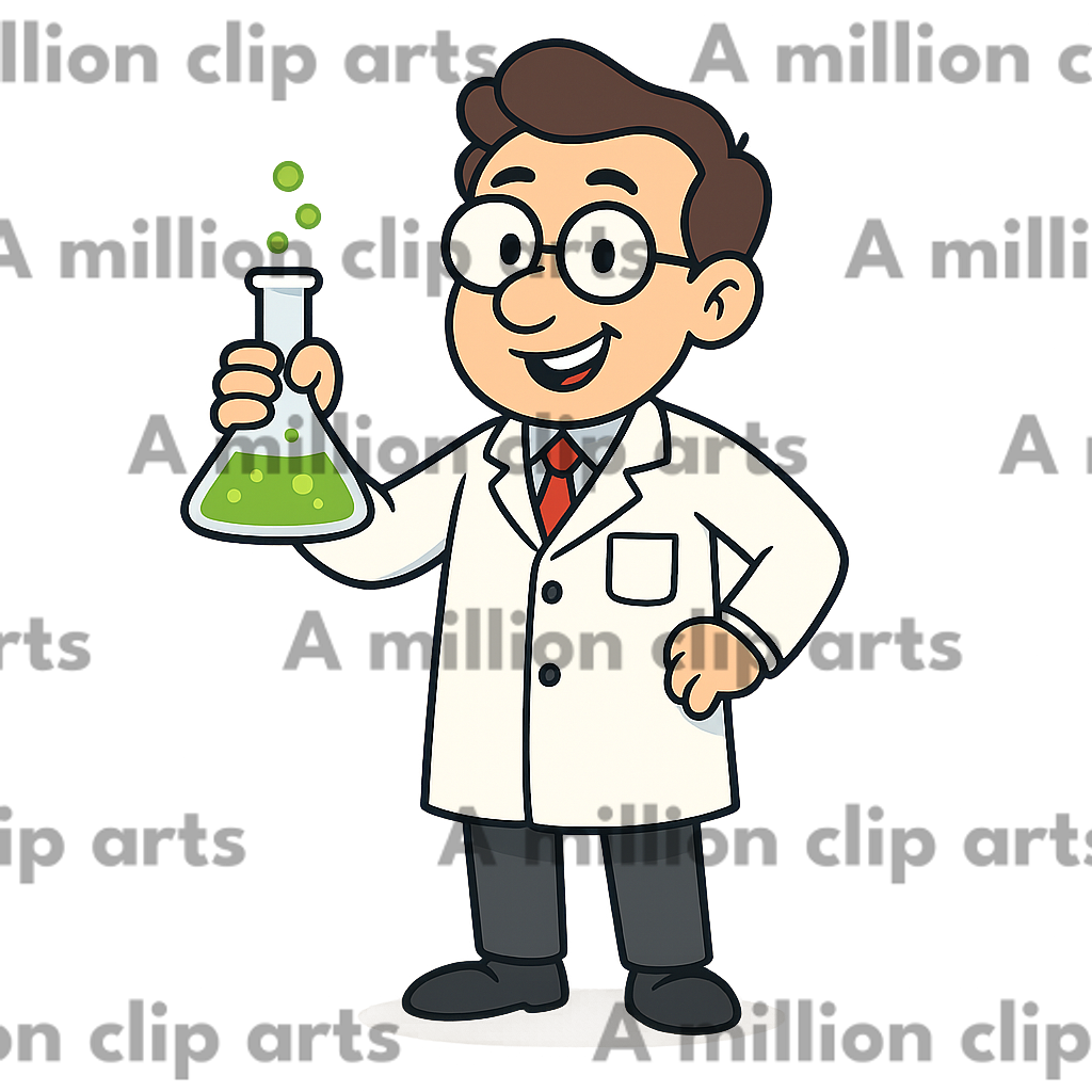 Scientist Illustration clipart