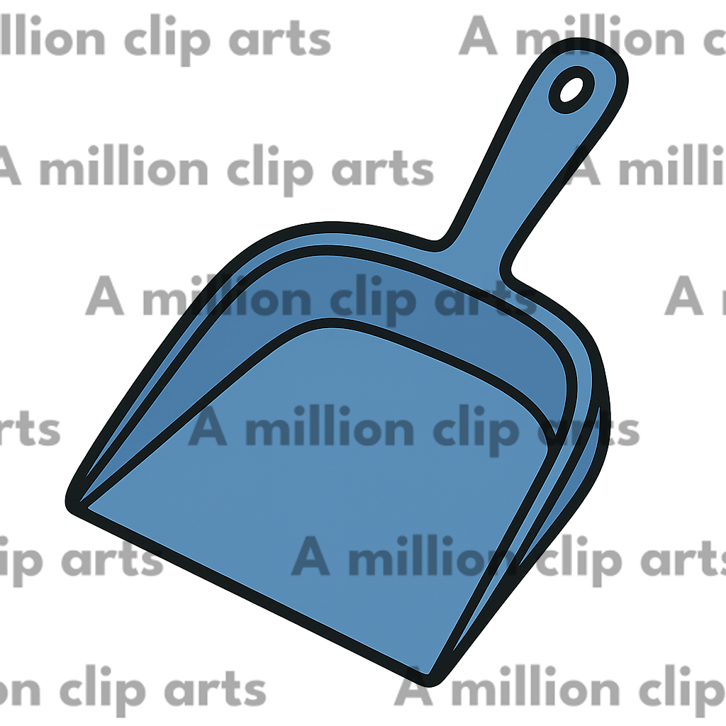 Dustpan Blue clipart