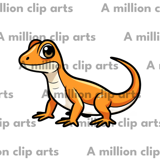 Cartoon Gecko clipart