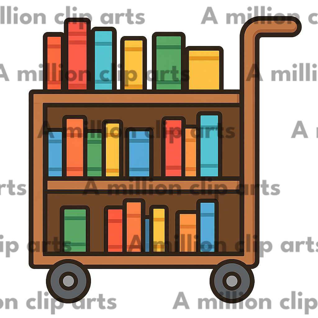 Book Cart clipart