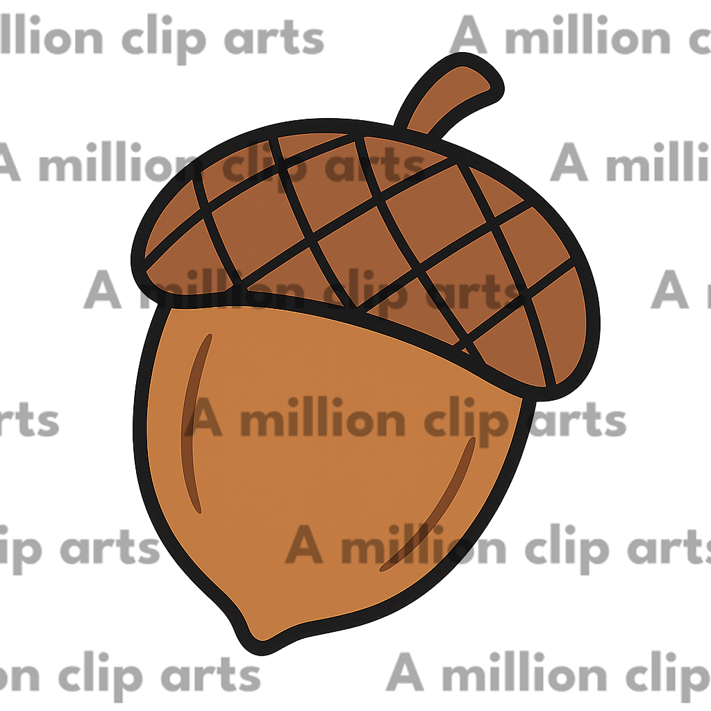 Stylized Acorn clipart