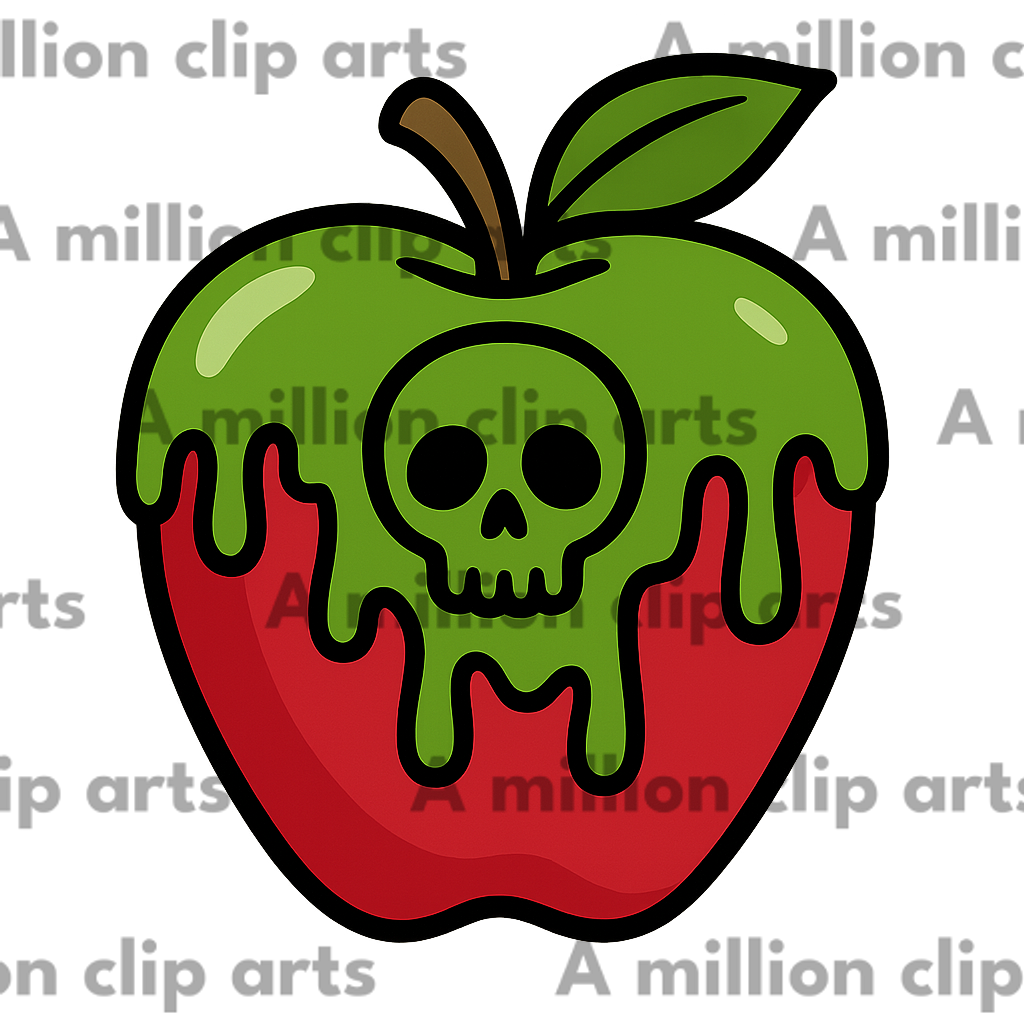 Spooky Apple clipart