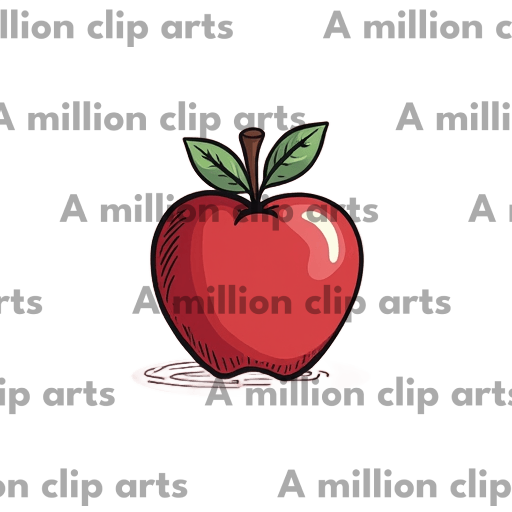 Red Apple clipart