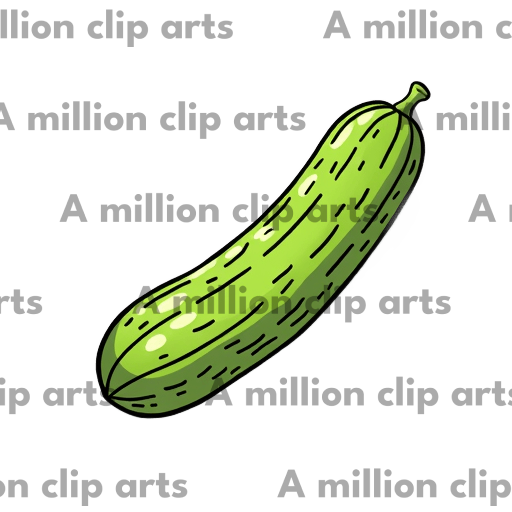 Green Cucumber clipart