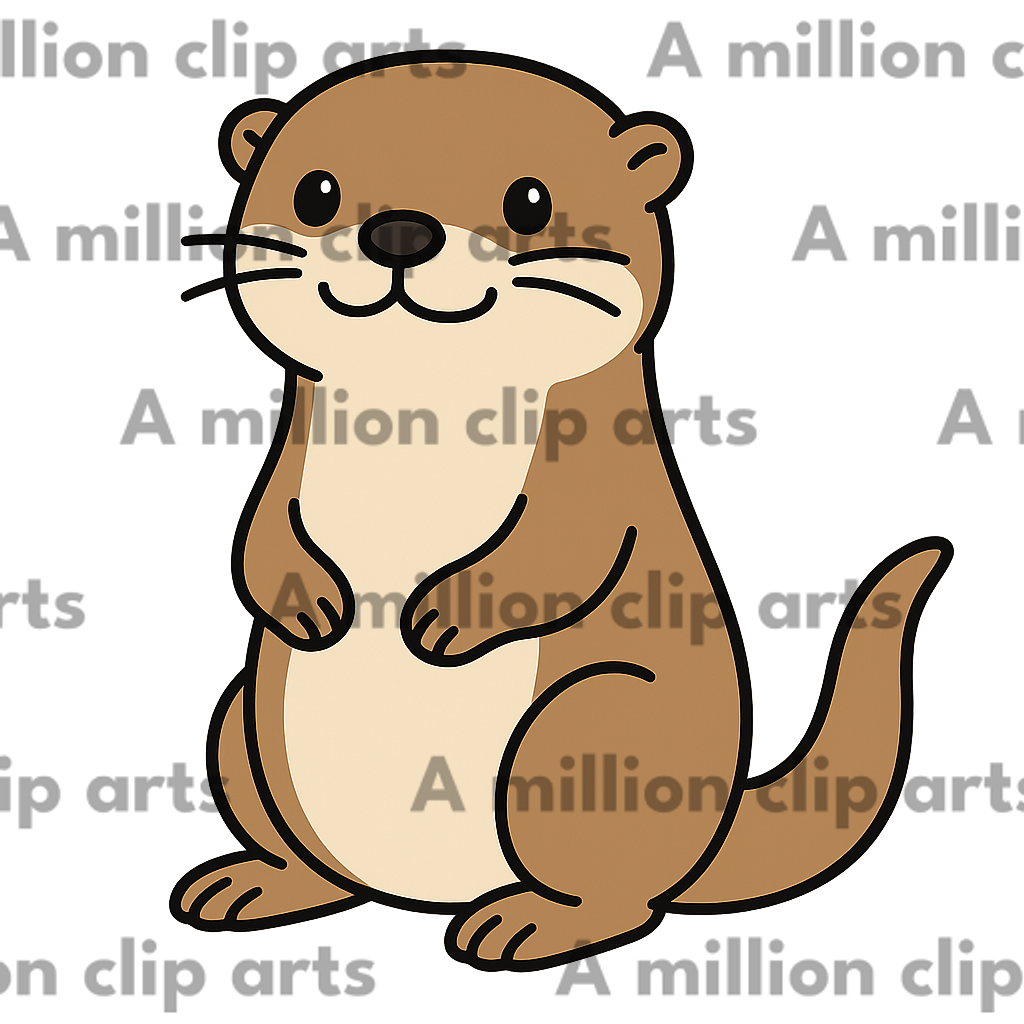 Cute Otter clipart