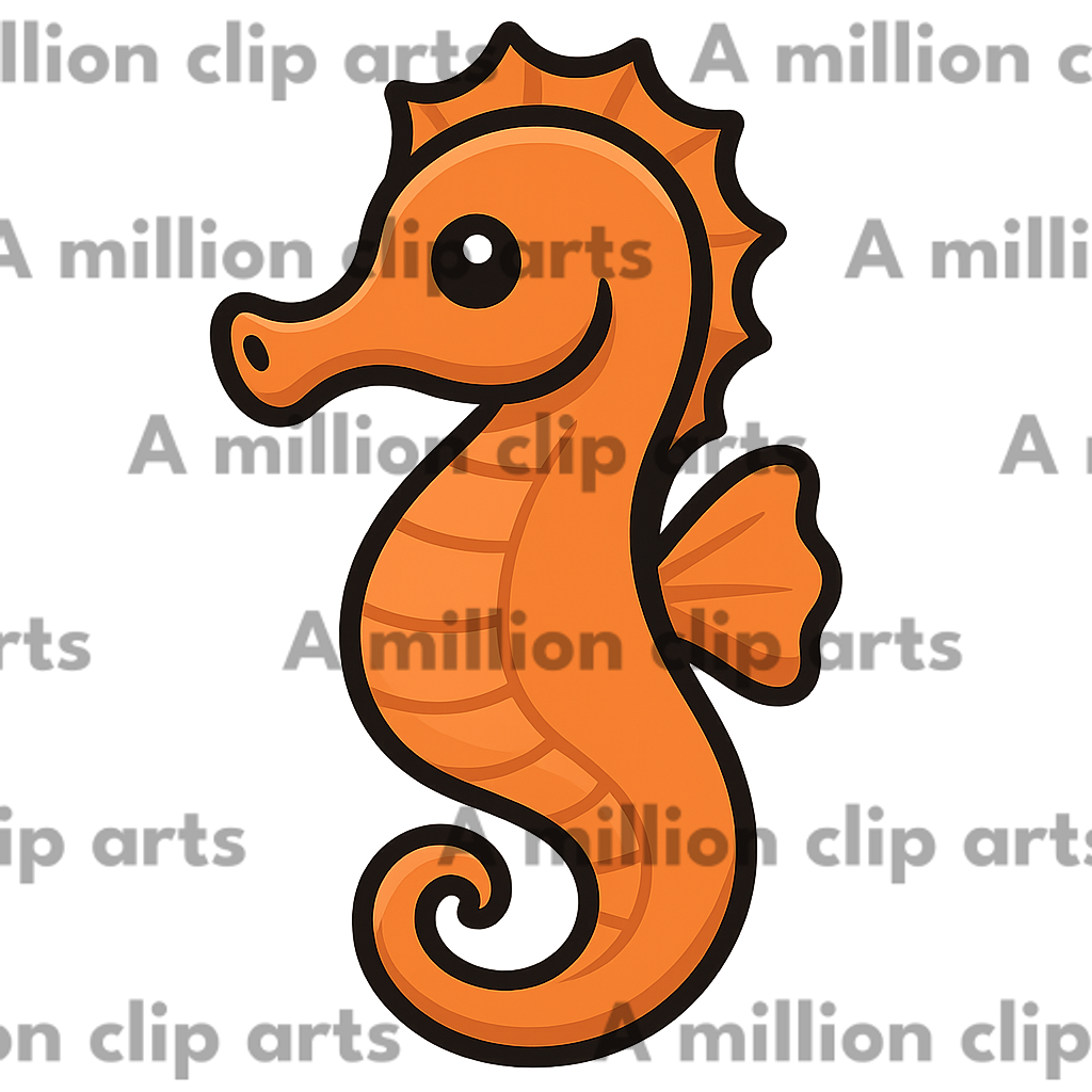 Cartoon Seahorse clipart