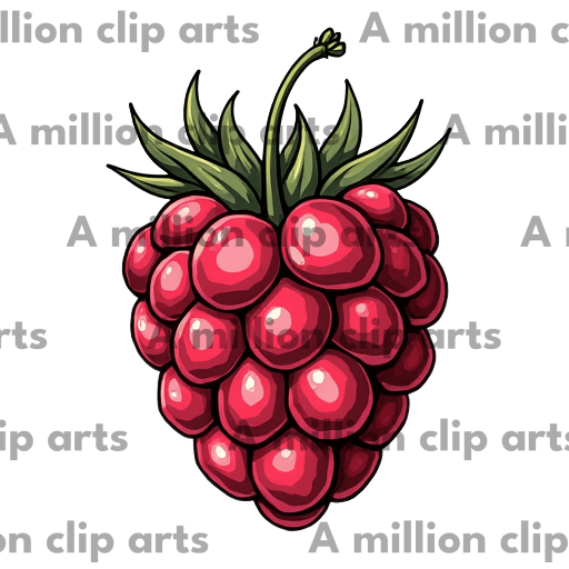 Cartoon Raspberry clipart