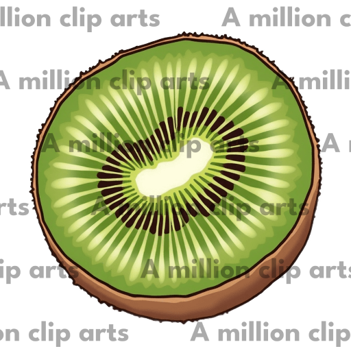 Kiwi Slice clipart