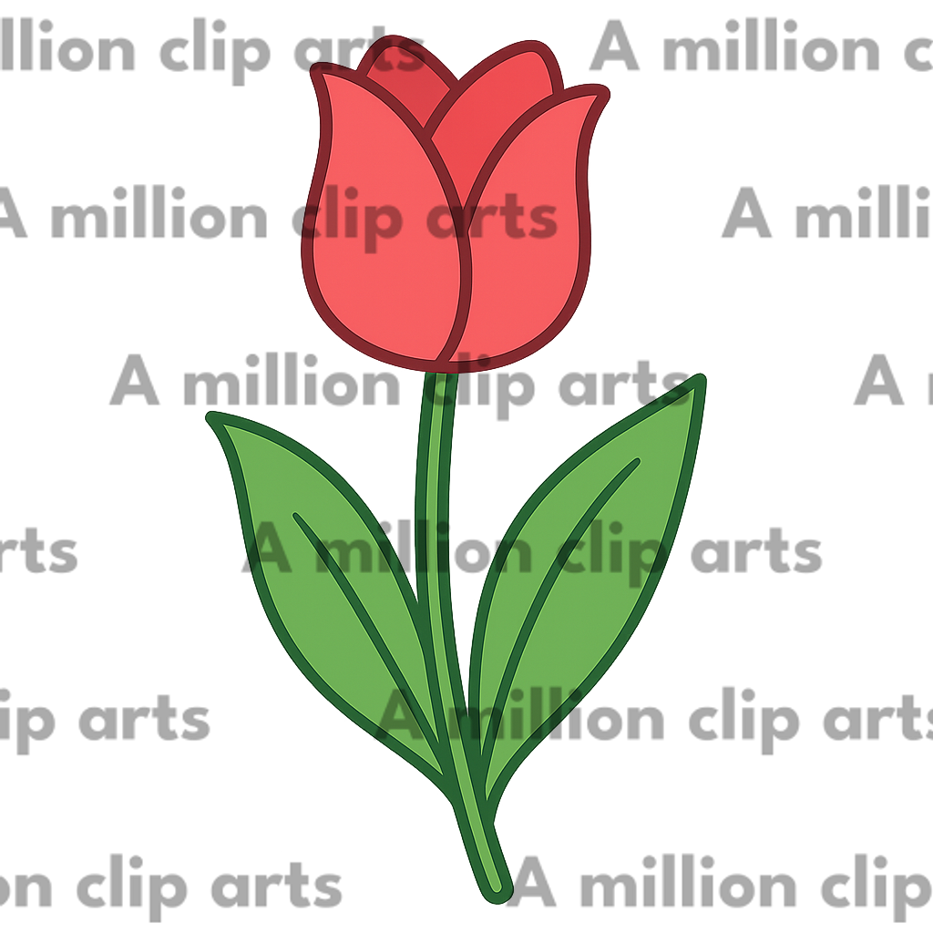 Red Tulip clipart