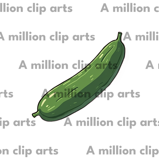 Green Cucumber clipart