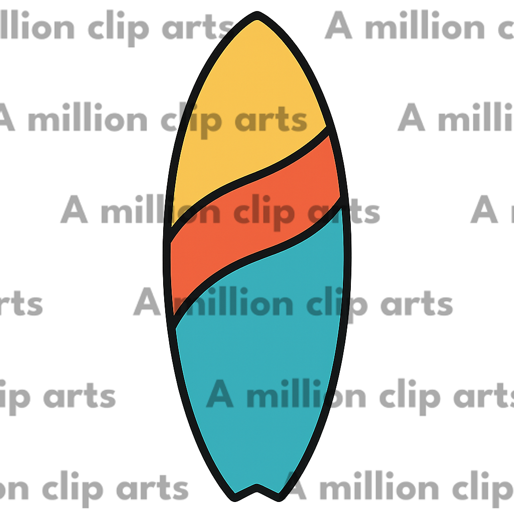 Surfboard Clipart clipart