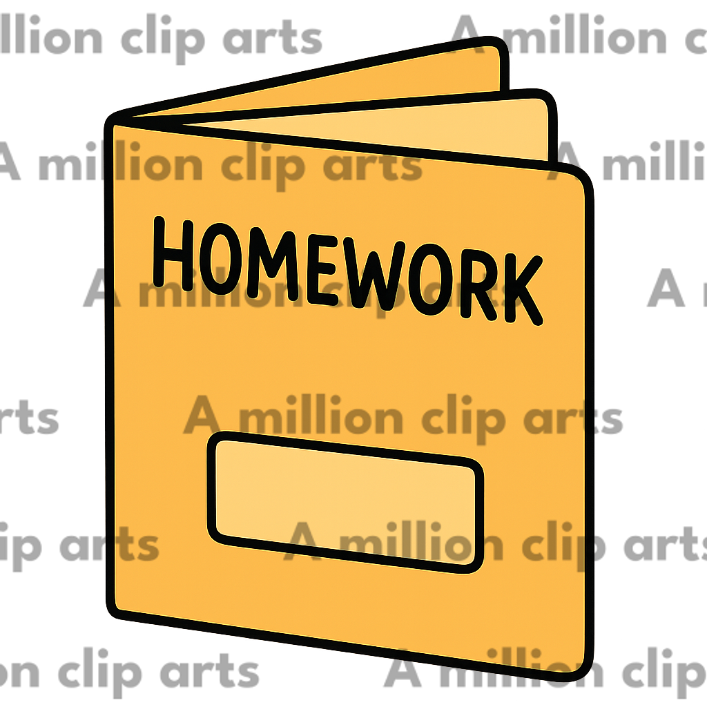 Homework Notebook clipart