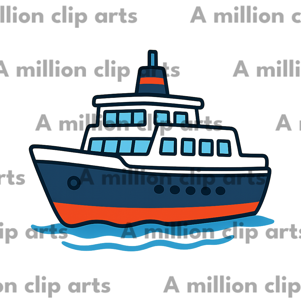 Colorful Boat clipart