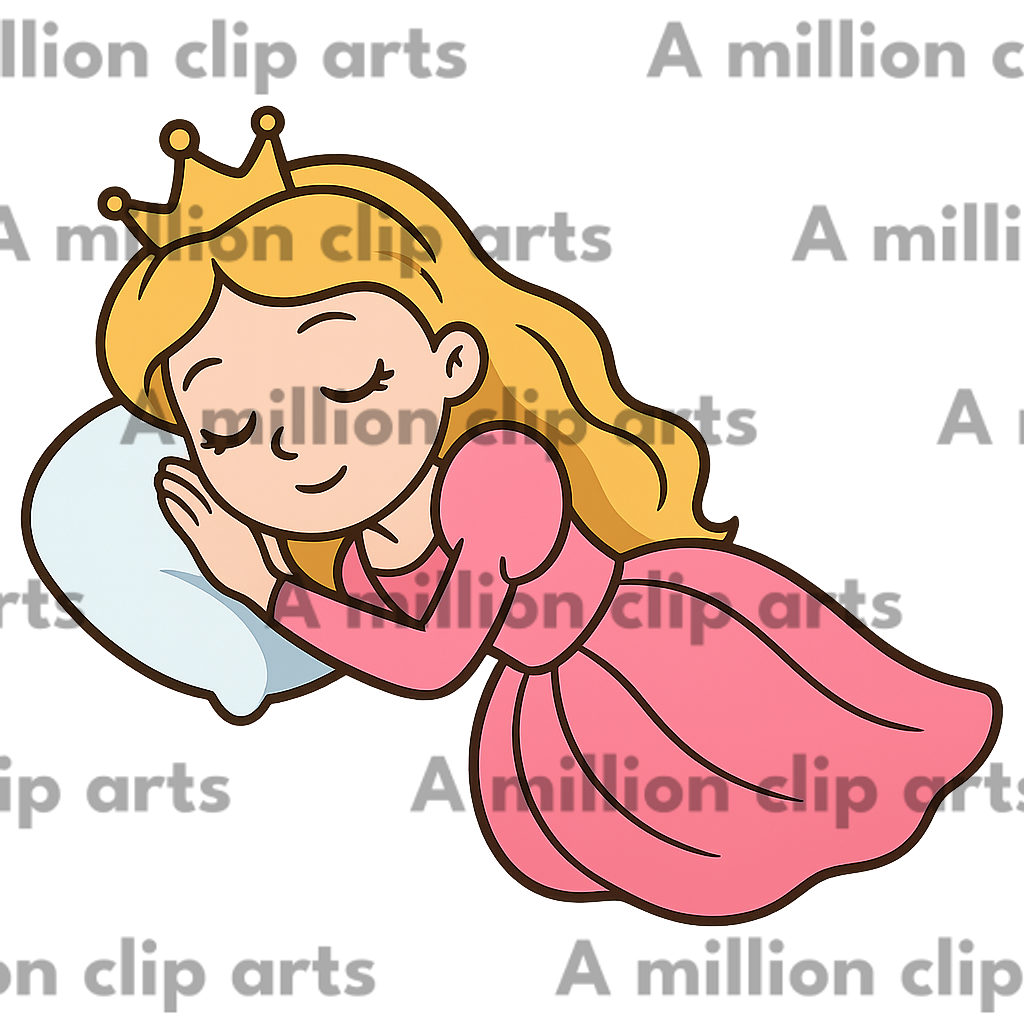 Sleeping Princess clipart