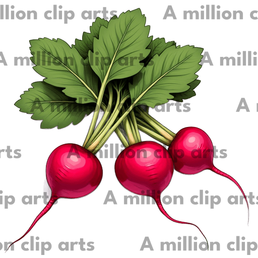 Radish Bunch clipart