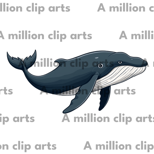 Cartoon Whale clipart