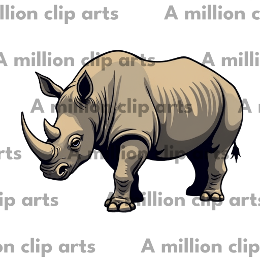 Rhino Art clipart