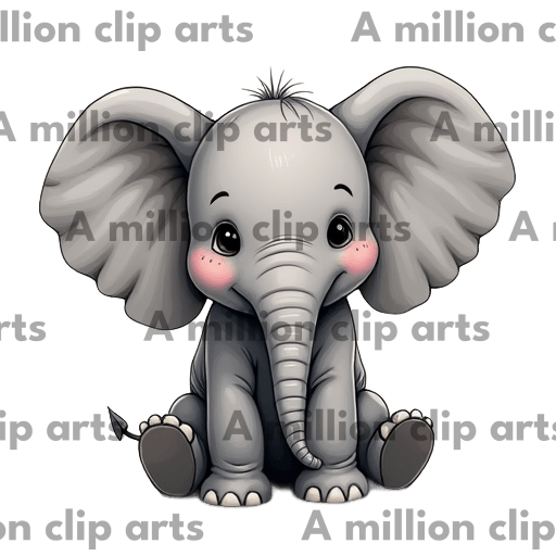 Baby Elephant clipart