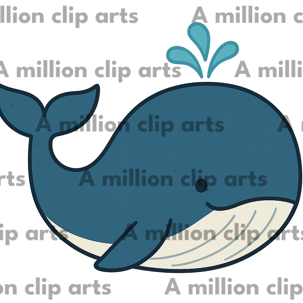 Cartoon Whale clipart