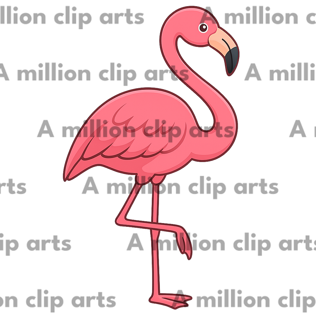 Pink Flamingo clipart