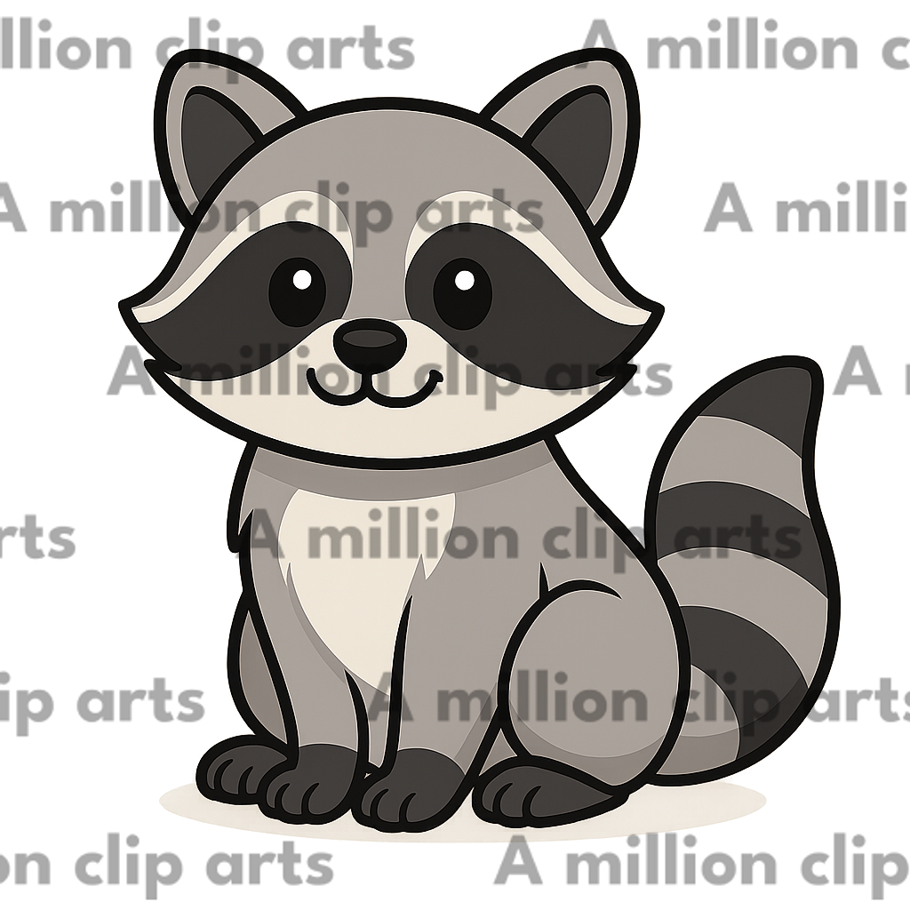 Cartoon Raccoon clipart