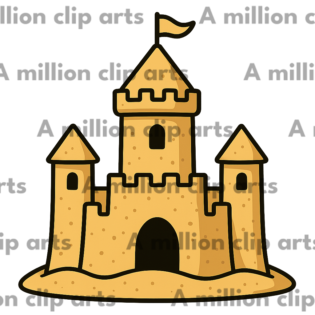 Sand Castle clipart