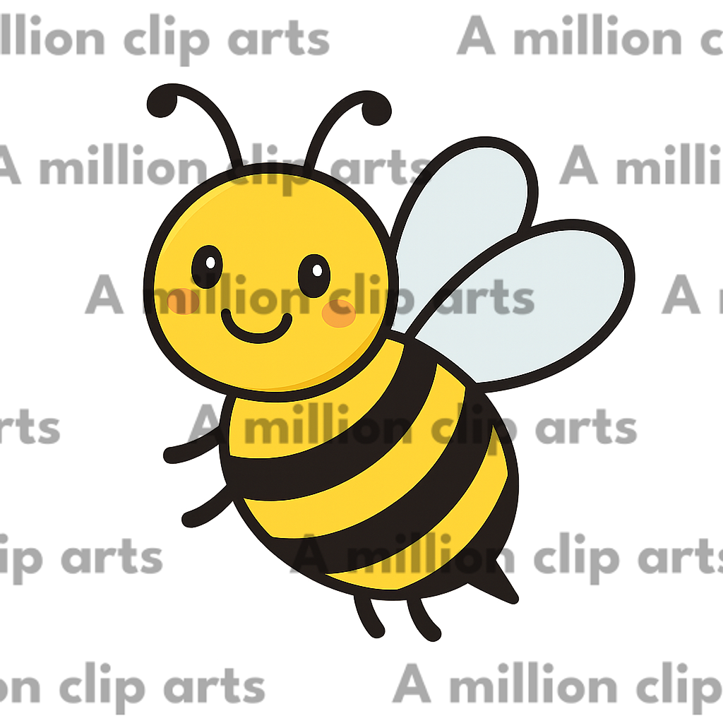 Happy Bee clipart